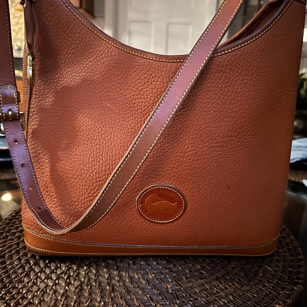 Dooney & Bourke Brown Leather Shoulder Bag